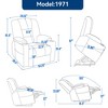 Large Chenille Power Lift Recliner Chair with Massage and Heat for Elderly, Dual USB (A & C) Ports and 2 Steel Cup Holders - 3 of 4