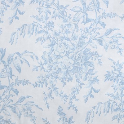 King Blue Cotton Reversible Comforter Set with Shams