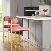 Orion Luxe Backed Counter Height Barstool with Brass Legs - Threshold™ - 2 of 4