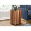 Accent Table Drum Side End Nightstand Lamp Living Room Bedroom Copper Metal Contemporary Modern - 2 of 4