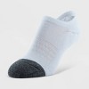 Peds Women's High-Cut Full Cushion 4pk Sport No Show Socks - White/Heather Gray/Black 5-10: Cushioned Sole, Breathable Mesh - 3 of 3