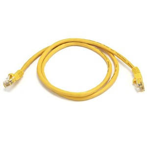 Monoprice Cat5e Ethernet Patch Cable - 3 Feet - Yellow | Network Internet Cord - RJ45, Stranded, 350Mhz, UTP, Pure Bare Copper Wire, 24AWG - 1 of 4
