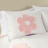 Gracie Mills Eubert Colorful Floral Reversible Chenille Comforter Set with Flower Throw Pillow - 3 of 4