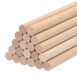 Unique Bargains Arts Garden Christmas Decoration Round Natural Wood Sticks 20 Pcs - 1 of 4