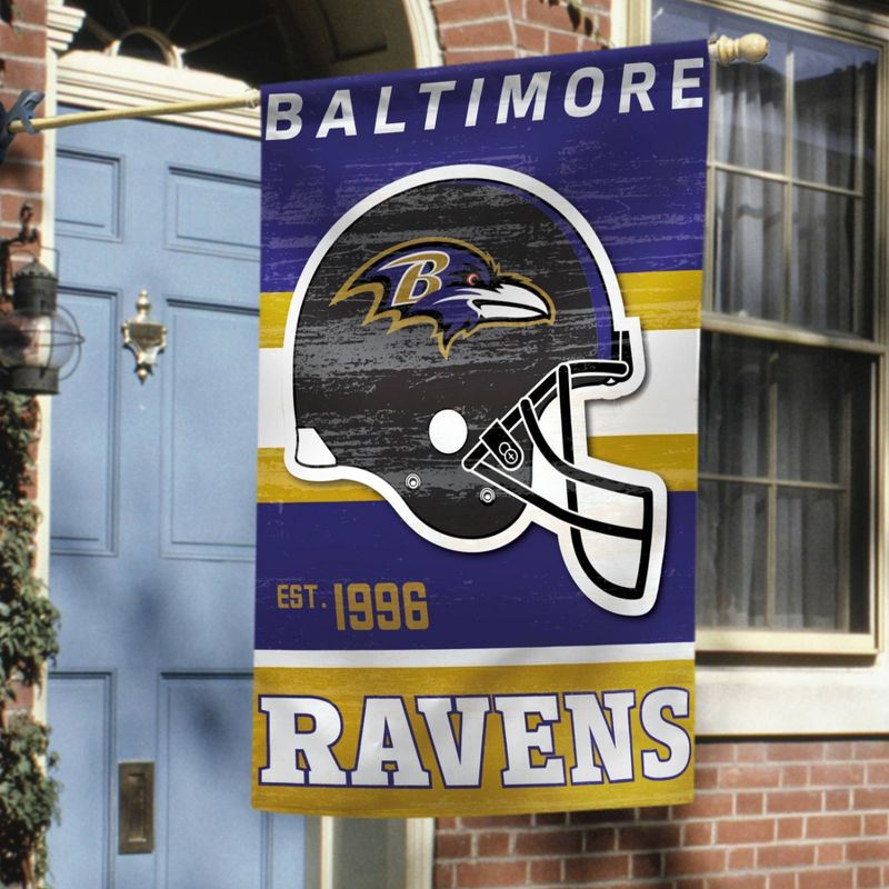 NFL Baltimore Ravens 28&#34;x40&#34; Retro Banner Flag, 3 of 4