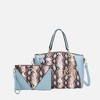MKF Collection Addison Snake Embossed Women’s Tote Bag with matching Wristlet Pouch by Mia K - 2 of 3