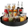LunaLulinlk Metal Lazy Susan Turntable Organizer for Cabinet Storage Kitchen Countertop Bathroom Refrigerator Table Storage,13 Inch Black - 2 of 4
