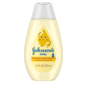 Johnson's Head-To-Toe Gentle Baby Body Wash & Shampoo, Travel Size - 3.4 fl oz - 1 of 4