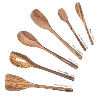 Tovolo 6pc Olive Wood Kitchen Utensil Set — фото 3
