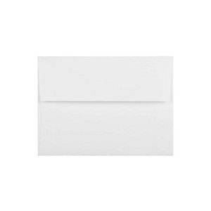 JAM Paper A6 Strathmore Invitation Envelopes 4.75 x 6.5 Bright White Linen Bulk 1000/Carton (3137B) - 1 of 4