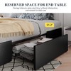 Allewie Platform Bed Frame with 3 Storage Drawers, Fabric Upholstered, Wooden Slats Support, No Box Spring Needed, Noise Free, Easy Assembly - image 3 of 4