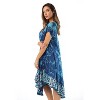 Riviera Sun Batik Tie Dye Summer Dress Beach Cover Up - 2 of 3