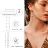 8 Pairs 316L Stainless Steel Threader Earrings Set, Double Twist Chain Tassel Drop Dangle Earrings for Women - 3 of 4