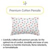 BreathableBaby Cotton Percale Pillowcase, For 13" x 18"/33 x 46 cm Toddler Pillow, Bears (2-Pack) - 2 of 4