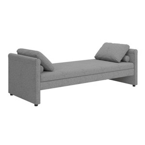 NicBex Small Single Daybed, Upholstered Chaise Lounger Day Bed with Pillows, No Mattress Needed - 1 of 4
