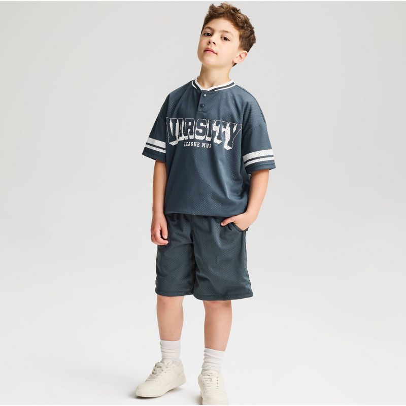 Boys' Baggy Mesh Basketball Shorts - Cat & Jack™ Charcoal Gray XS