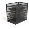 TRU RED 6 Compartment Wire Mesh File Organizer Matte Black TR57565-CC - 4 of 4