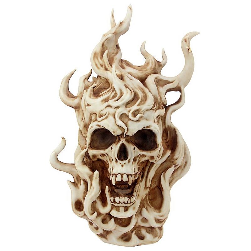 Design Toscano Hell s Flames Vampire Skull Statue, 1 of 8