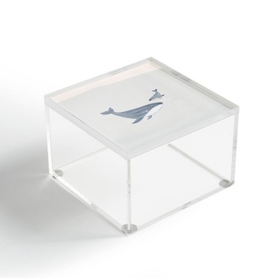 Hello Twiggs Two Whales 4" x 4" Acrylic Box - Deny Designs