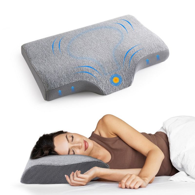 Peace Nest Cervical Memory Foam Contour Bed Pillows Set of 2, 1 of 9