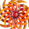 75" Fiery Metal Kinetic Dual Spinning Stake Red - Alpine Corporation: Outdoor Decoration, Weather-Resistant - 4 of 4