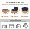 UPHA 9-Piece Rattan Patio Sofa Conversation Set with Cushions - 3 of 4