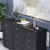 Famapy 12 - Drawer Black Dresser Storage Cabinet Chest of Drawers: Large - Capacity Organizer for Multi - Room Storage & Decor - 4 of 4
