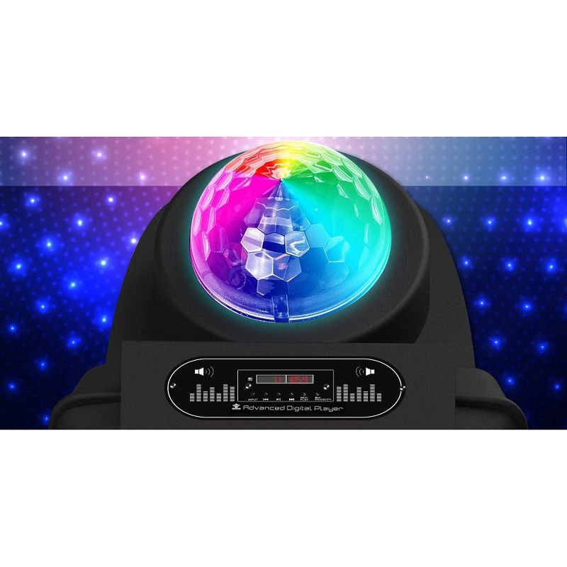 Pyle Portable 700-Watt Inside/Outside Wireless Speaker/Subwoofer DJ Karaoke Machine with Fun LED Disco Party Lights, 2 of 6