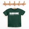 The Juniper Shop Handsome Just Like Dad Youth Short Sleeve Tee - L - Forest - 3 of 4