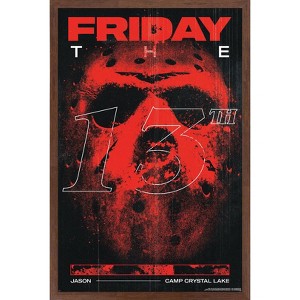 Trends International Friday The 13th - Jason Camp Crystal Lake Framed Wall Poster Prints - 1 of 4