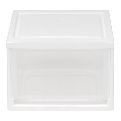 IRIS Small Stacking Drawer White