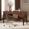 Zurina Modern 56 Rectangular Desk with Solid Wood Legs|HULALA HOME - 3 of 4