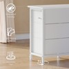 Long Dresser for Bedroom with 10 Fabric Drawers & Power Outlet & LED Light, Entertainment Center TV Stand Dresser for 65"-75" TV - 4 of 4