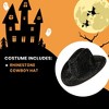 Underwraps Costumes Rhinestone Cowboy Hat Adult Costume Accessory | Black - 4 of 4