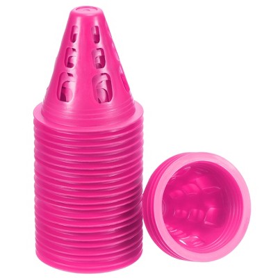 Unique Bargains Football Roller Skating Sports Training Agility Cones with Square Holes 25 Pcs