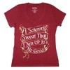Harry Potter Women's I Solemnly Swear Gold Foil Accents V-Neck T-Shirt - 3 of 4