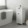 Evideco French Home Goods Bathroom Linen Storage Floor Cabinet - 3 of 4