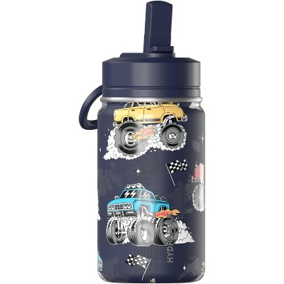 Hydrapeak Mini 14oz Kids Stainless Steel Insulated Water Bottle With Leak Proof Straw Lid