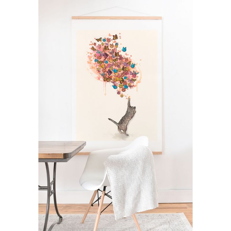 Laura Graves catching butterflies Art Print and Hanger - Society6, 1 of 3