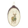 Deer Disc Ornament Set – 6"H Gold Glass Christmas Ornaments, Set of 12 By Melrose - 2 of 3