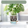 Hallops Self Watering Planter- 5 Pots with Saucers, Green - 2 of 4