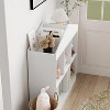Garvee Kids Bookshelf White Toy Storage Organizer 5-Cubby with Roof Design and Anti-Tip Safety, White - 4 of 4