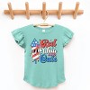 The Juniper Shop Red White and Cute Firework  Flutter Sleeve Tee - 2 of 4