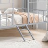Twin Size Metal Bunk Bed with Ladder for Bedroom - 3 of 4