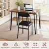 Dining Table for 2-Small Square Kitchen Dining Dinner Room Tables Set,Space Saving Wood Modern Dinette Accent Furniture - 4 of 4