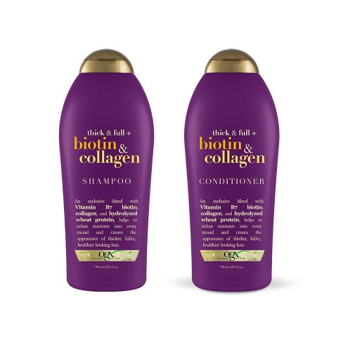 Ogx Biotin Collagen Salon Size Shampoo And Conditioner 2pc 25 4 Fl Oz Target