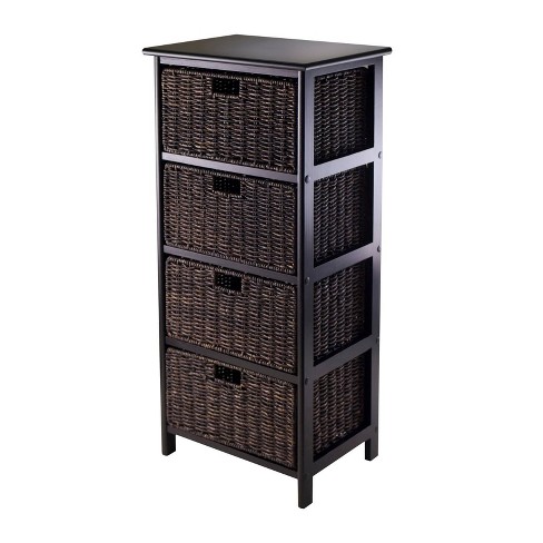 17.1'' W Manufactured Wood Height -Adjustable Storage Rack