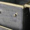 Melrose Set of 3 Decorative Gray Square Pots with Gold Colored Accents in a Tray 15.5" - 4 of 4