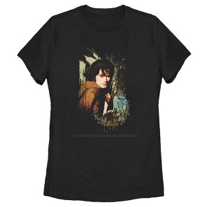 Women's The Lord of the Rings Fellowship of the Ring Frodo Paint Splatter T-Shirt - 1 of 4