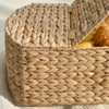 FONTOI Woven Wicker Multi-Use Storage Basket with Handles, Laundry Basket, Laundry Baskets for Towel, Toys, Brown, 10.2"*8.3"*16.1" - 4 of 4